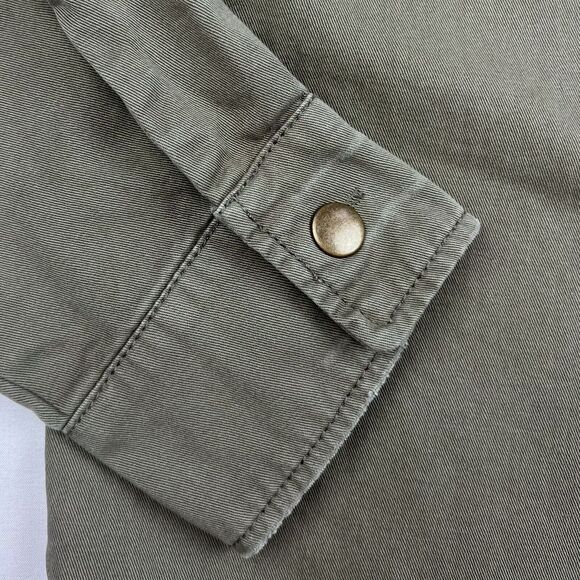 Stepforward Large Clemson Embroidered 100% Cotton Army Green Long Sleeve Top - Picture 5 of 9